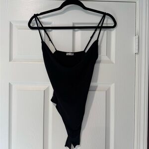 Free People Black Bodysuit